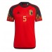 Belgien Jan Vertonghen #5 Hemma matchtröja VM 2022 Kortärmad Billigt